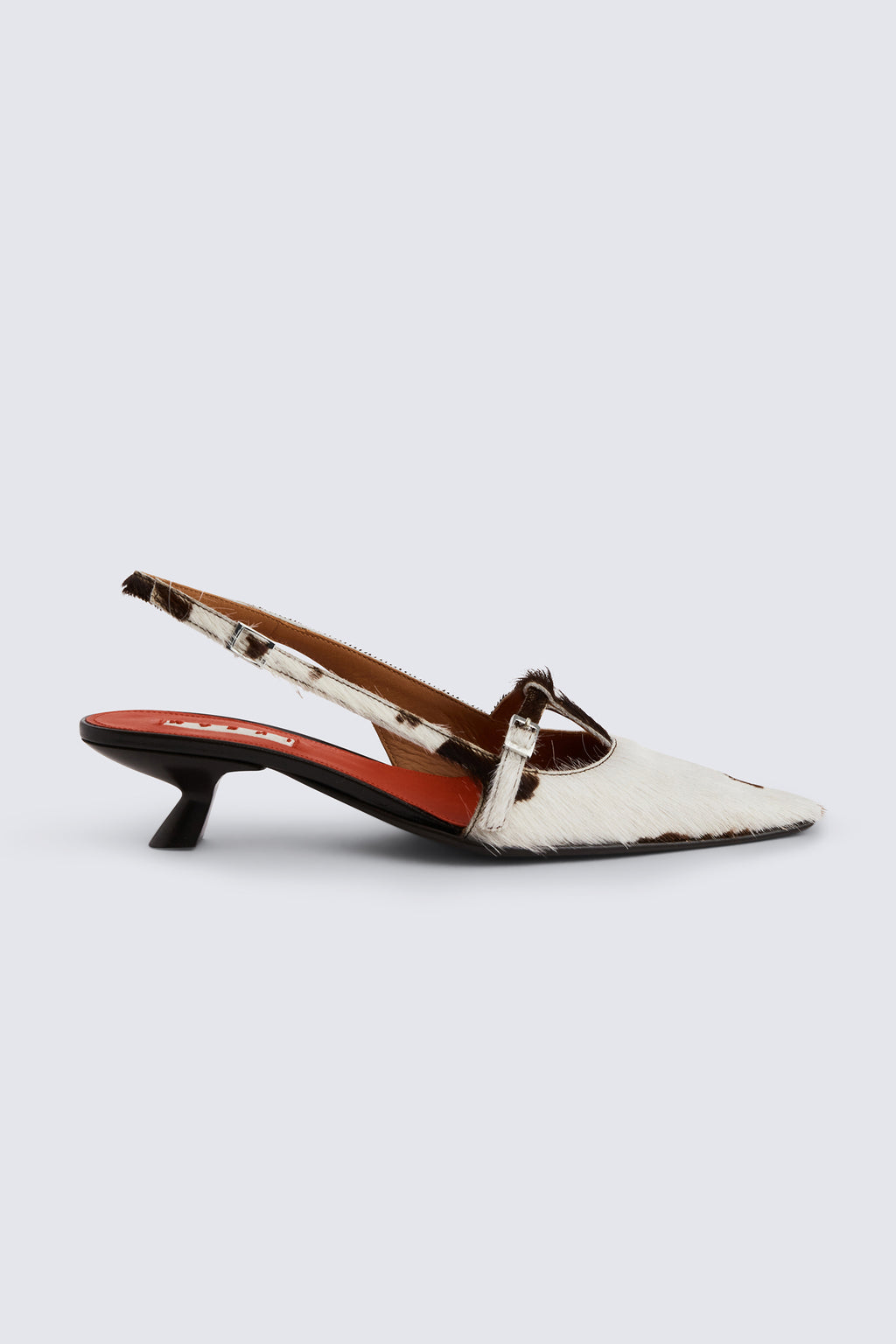 Cow Ponyhair Slingback Pump