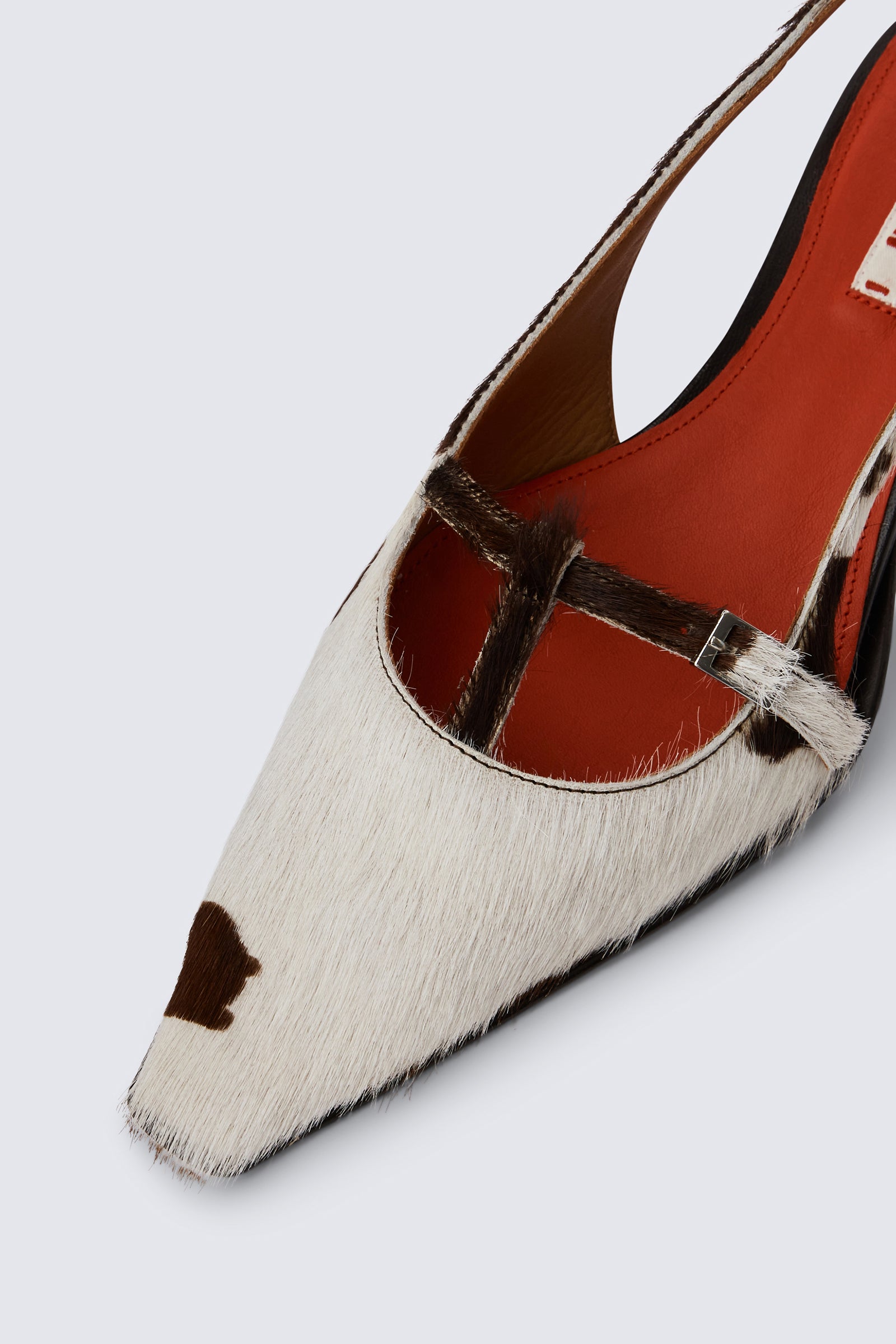 Cow Ponyhair Slingback Pump