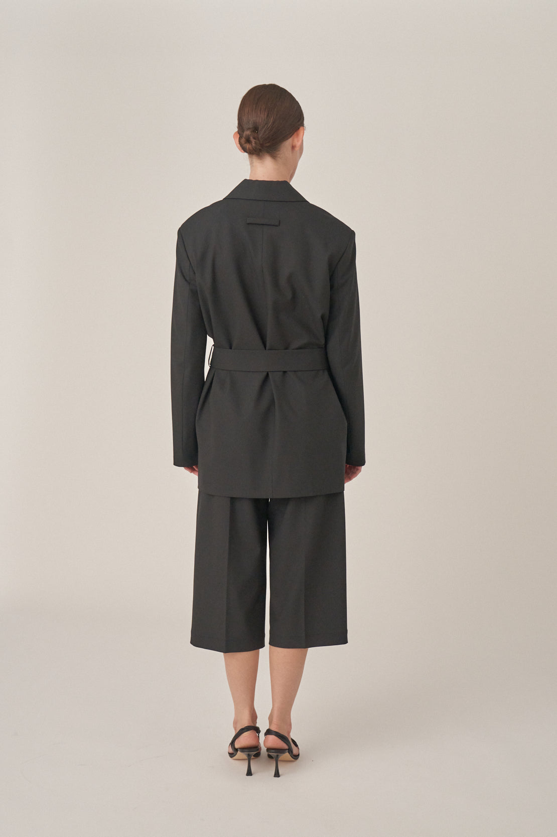 Sword Belted Blazer - Black