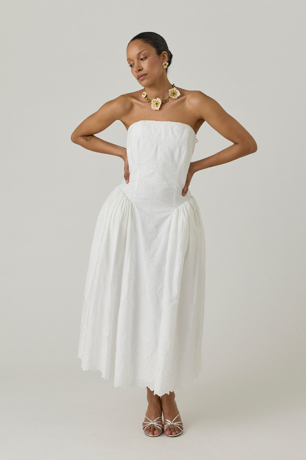 Strapless Hip Bustle Dress