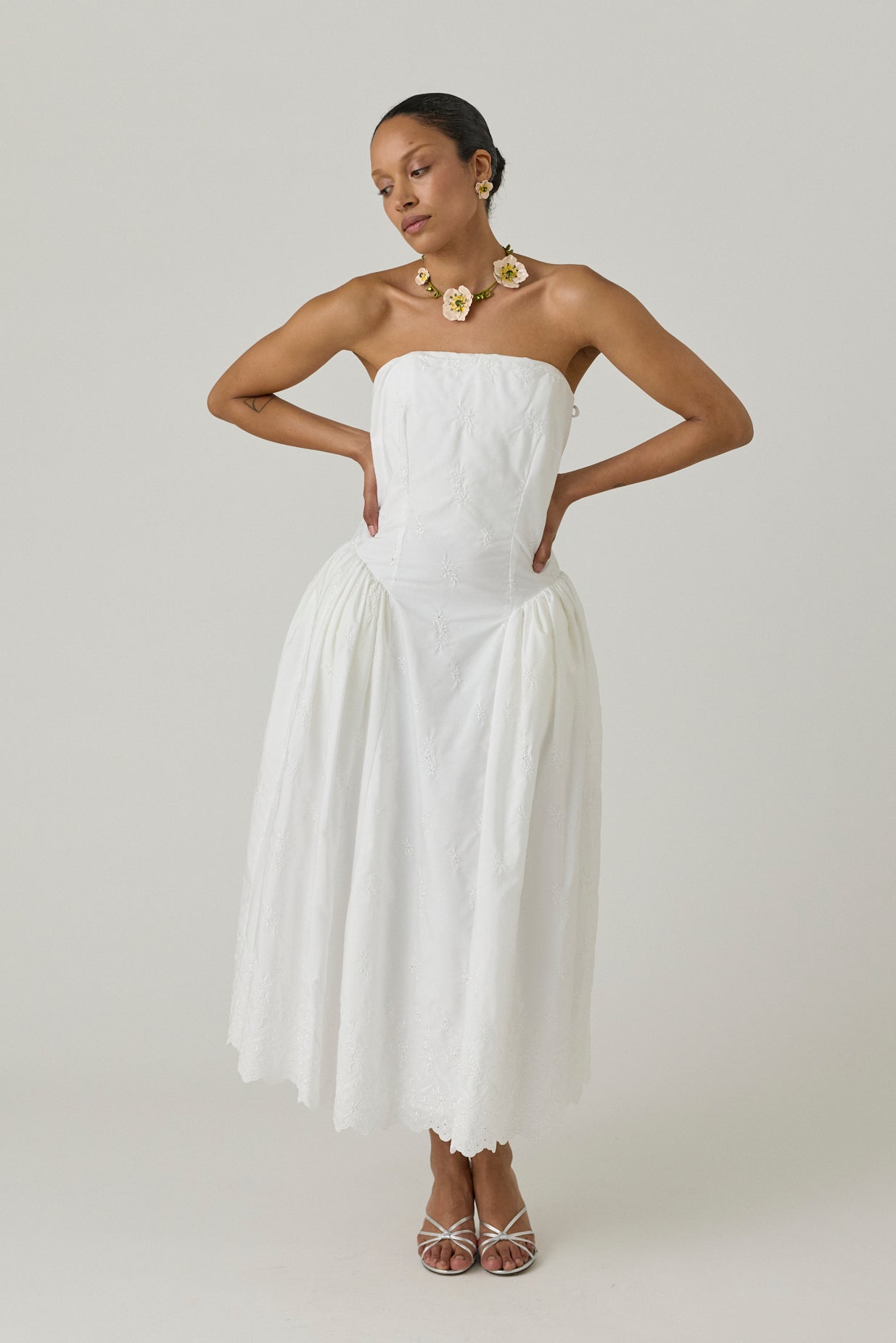 Strapless Hip Bustle Dress