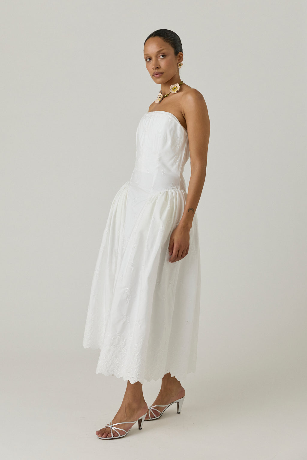 Strapless Hip Bustle Dress
