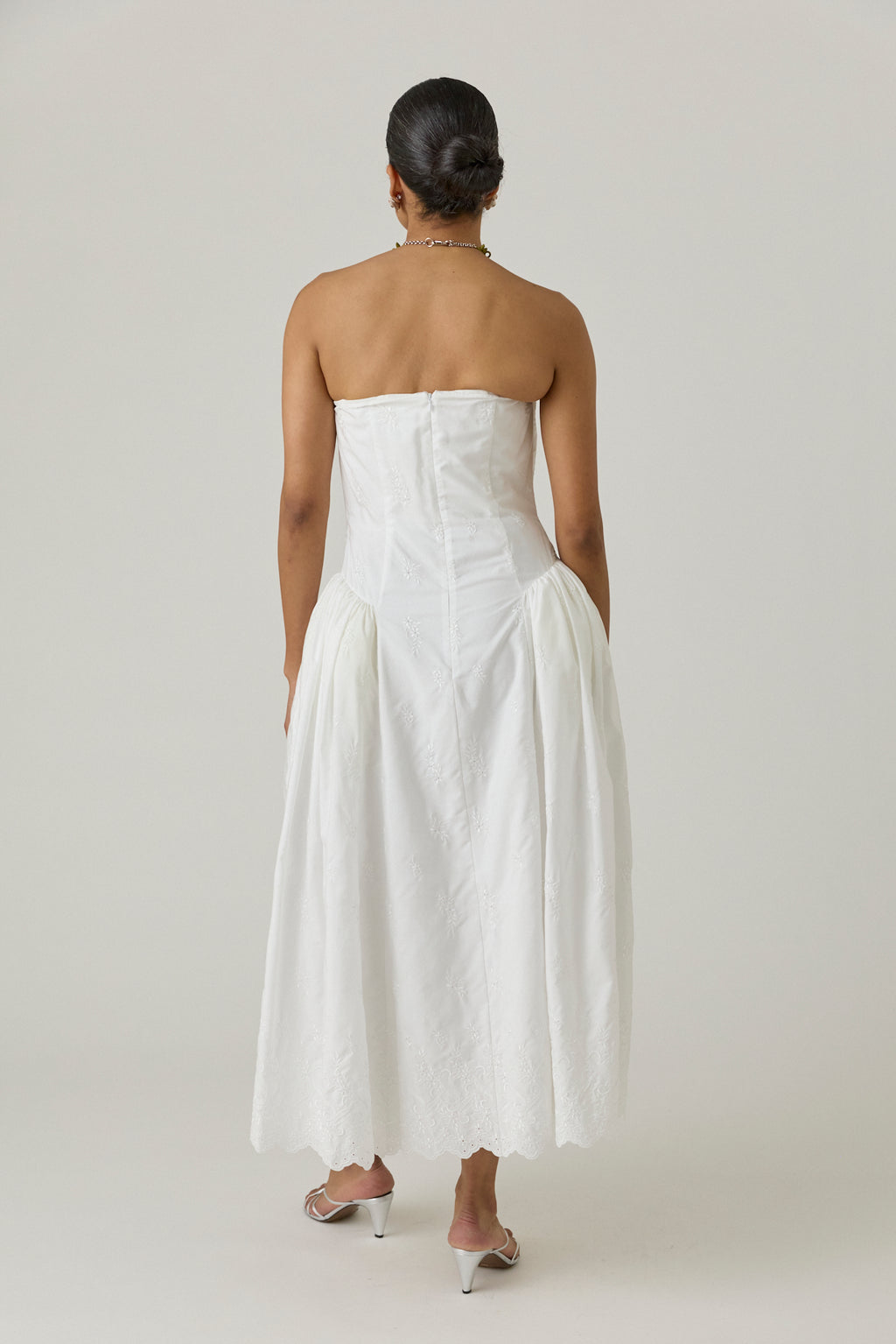 Strapless Hip Bustle Dress