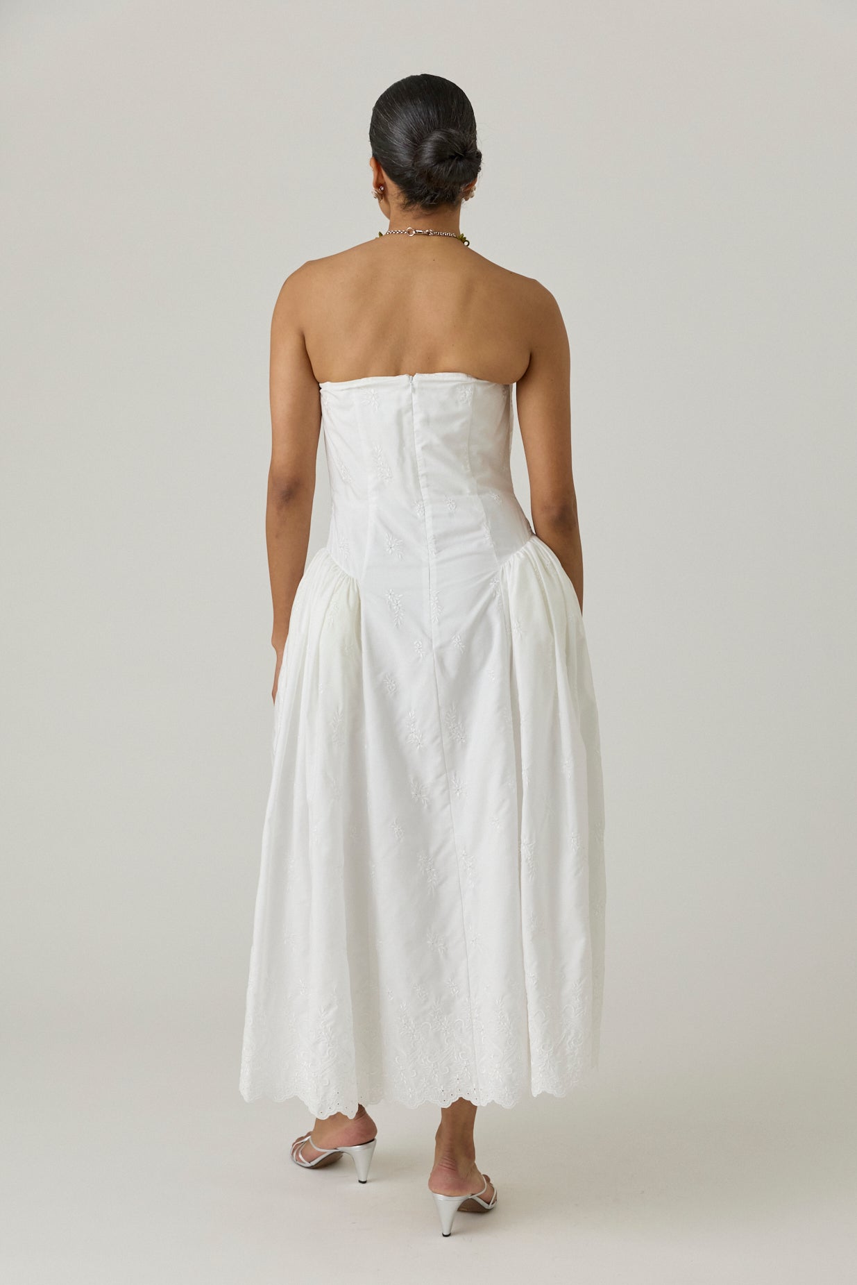 Strapless Hip Bustle Dress