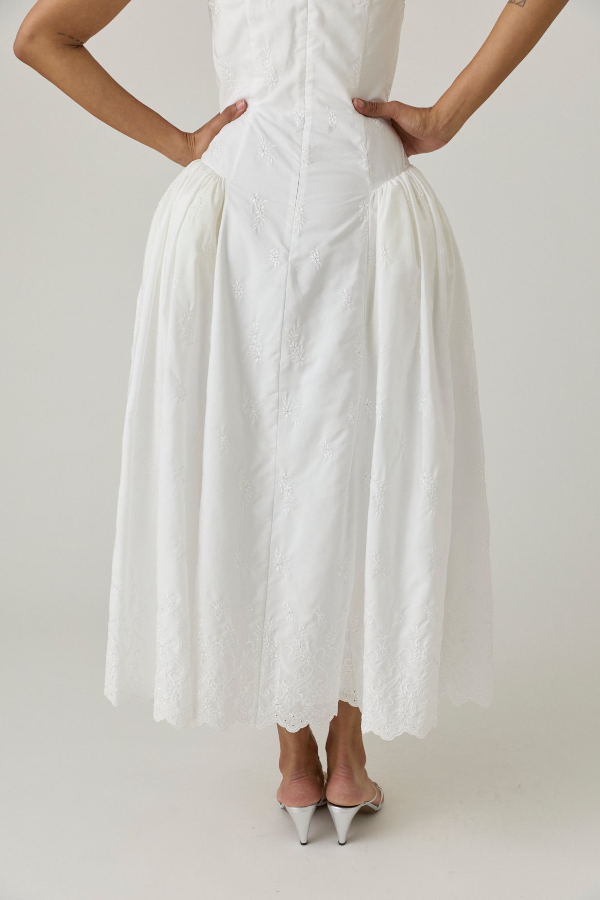 Strapless Hip Bustle Dress