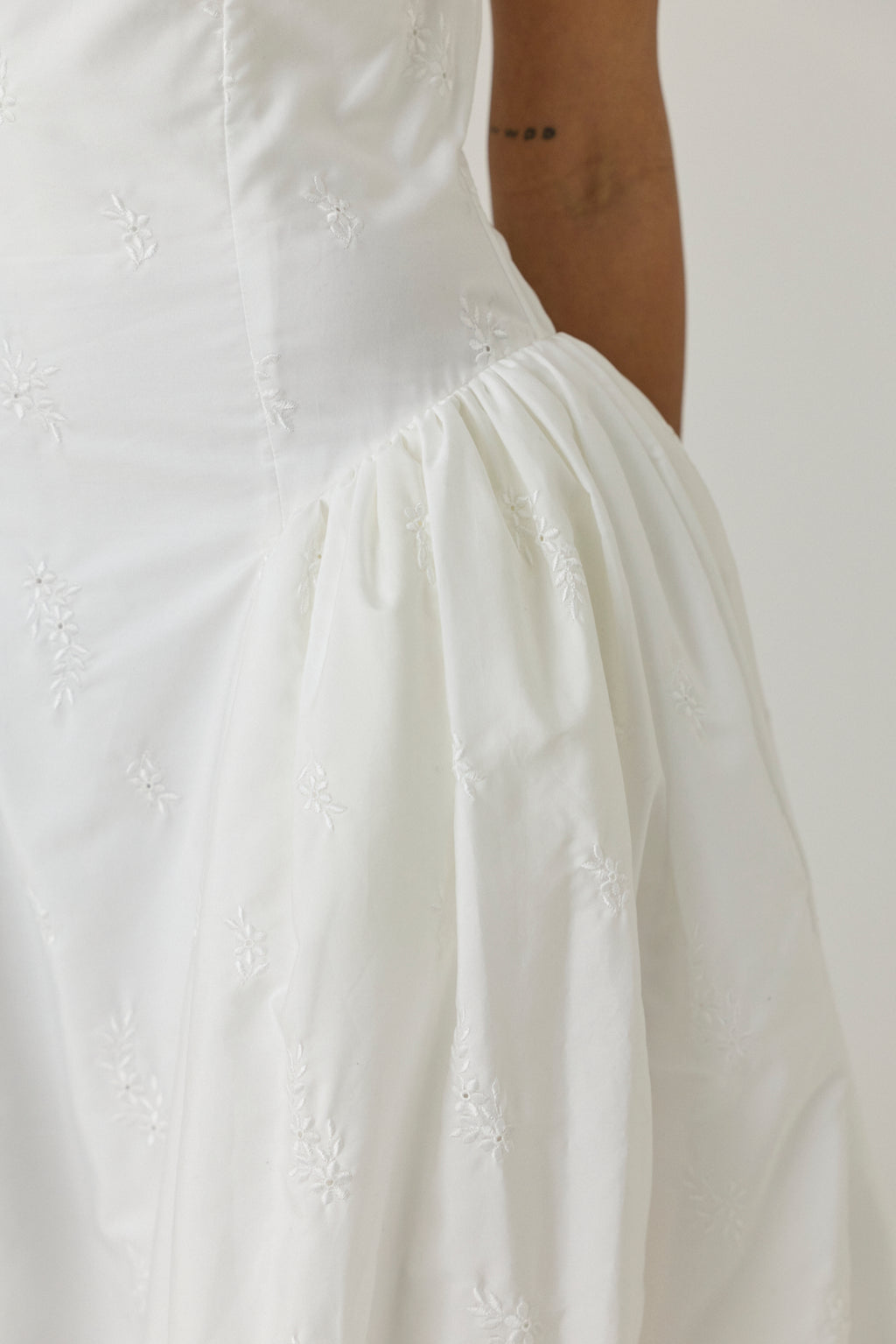 Strapless Hip Bustle Dress