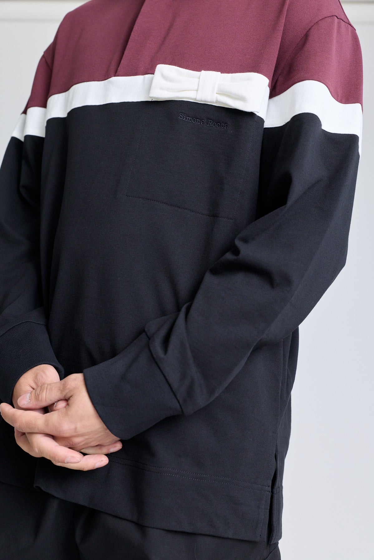 Bow Stripe Rugby Shirt
