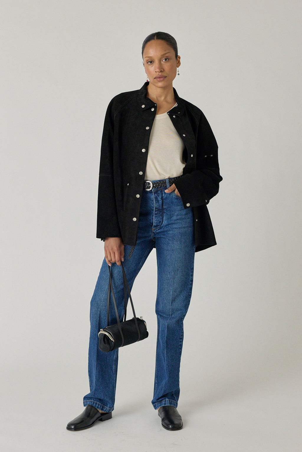 Suede Utility Jacket