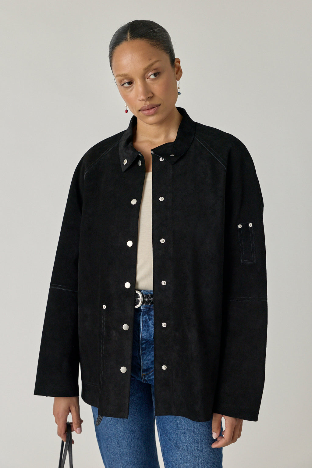 Suede Utility Jacket