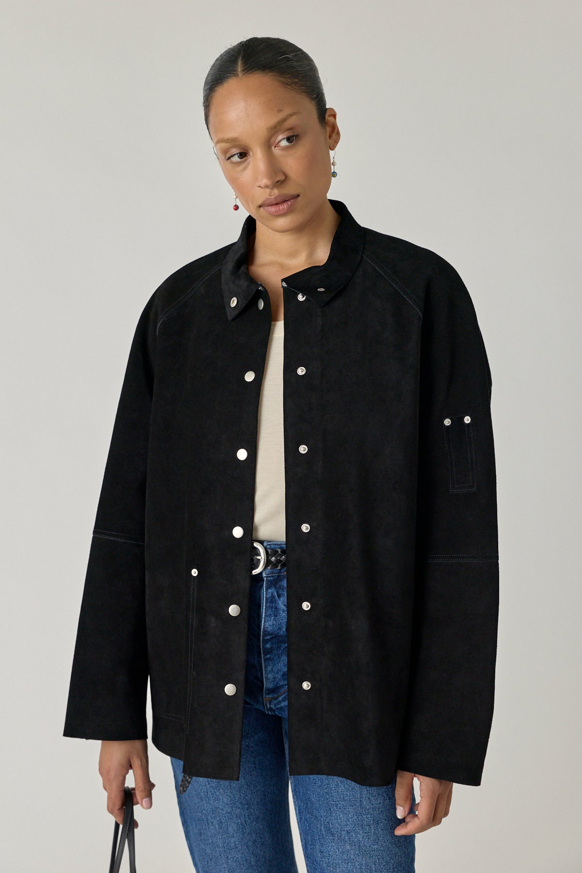 Suede Utility Jacket