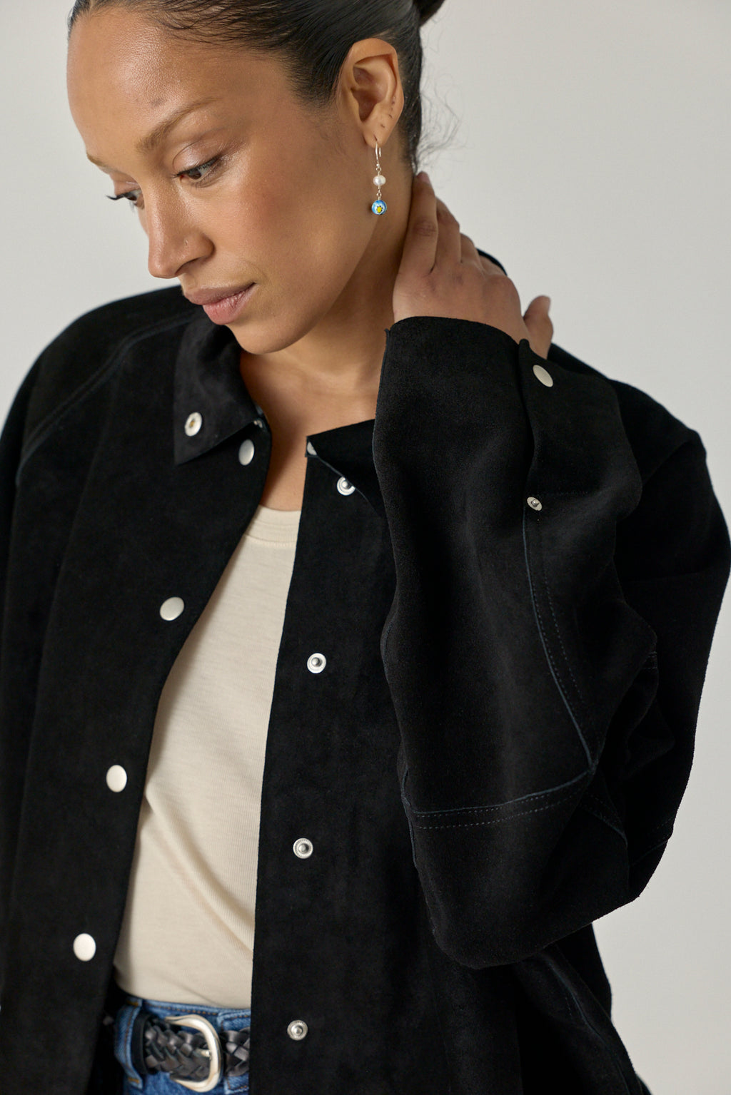Suede Utility Jacket