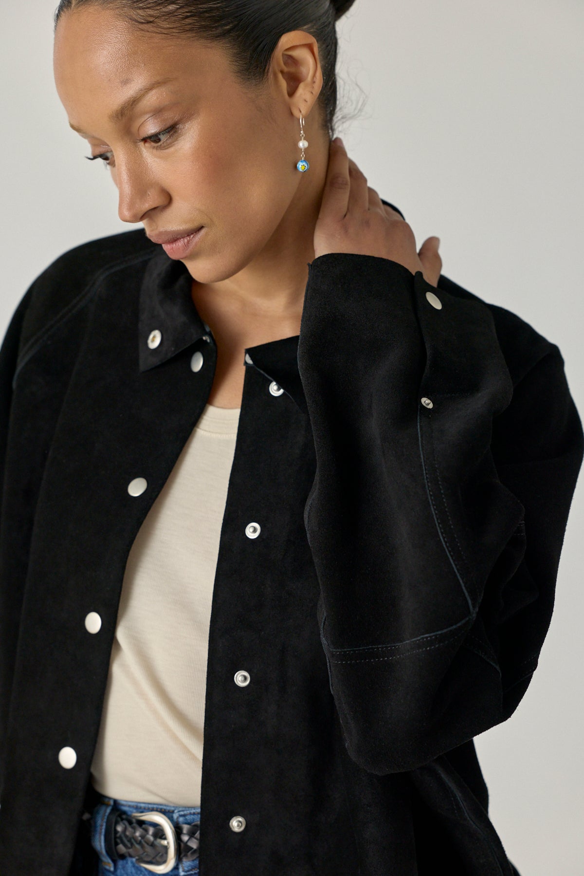 Suede Utility Jacket