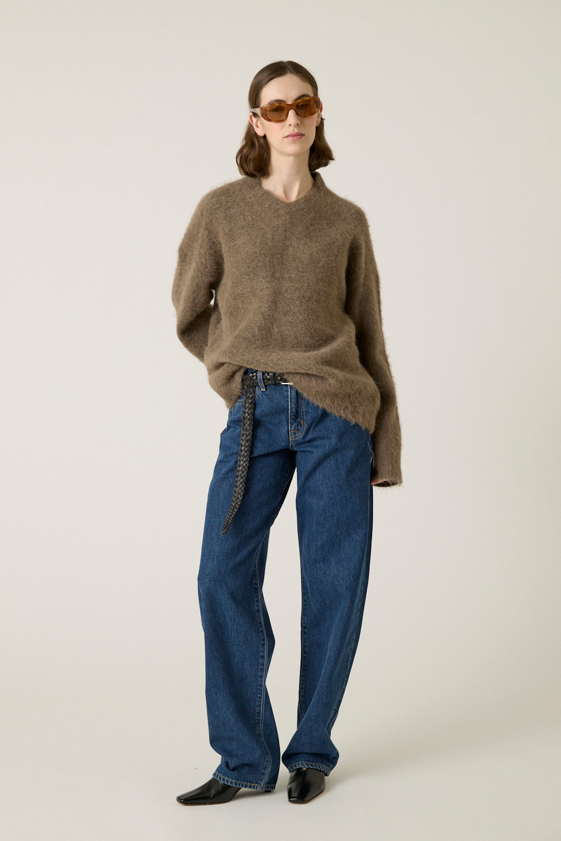 Frank Alpaca V Neck Sweater