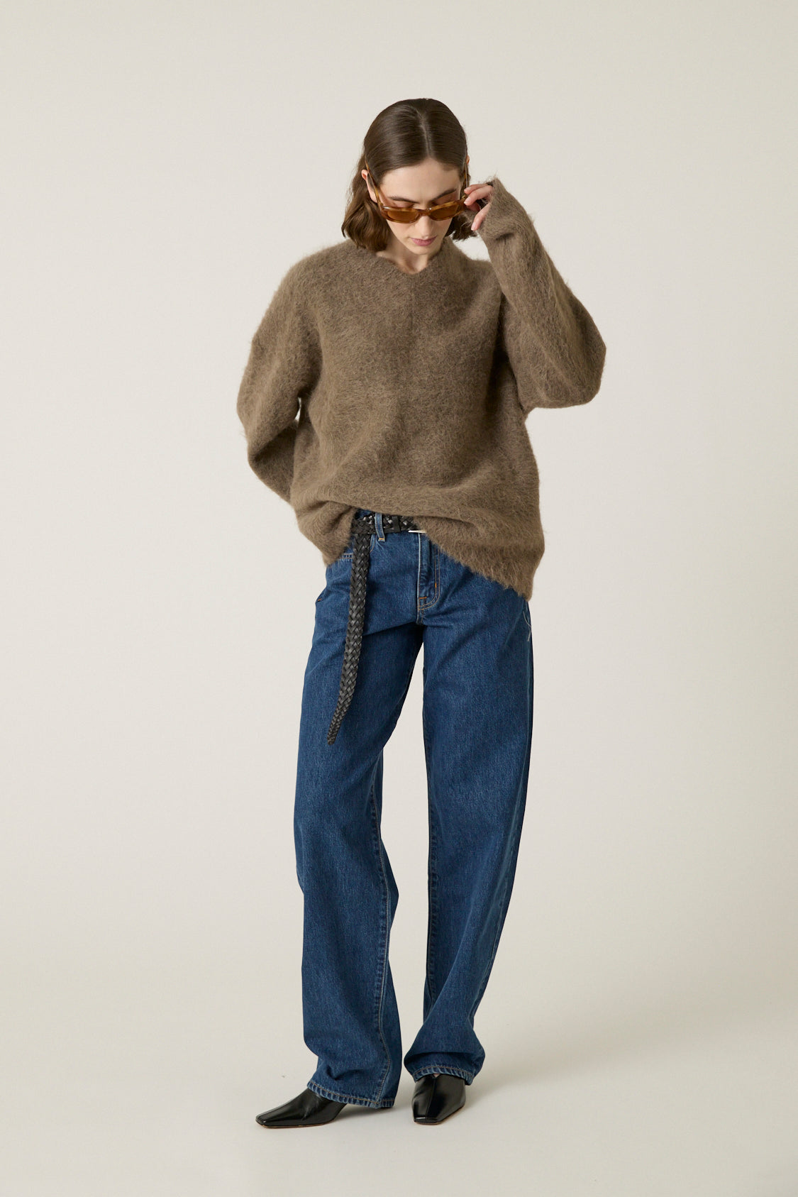 Frank Alpaca V Neck Sweater