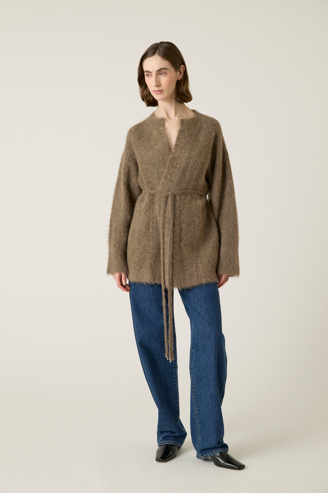 Gill Tie Detail Alpaca Sweater