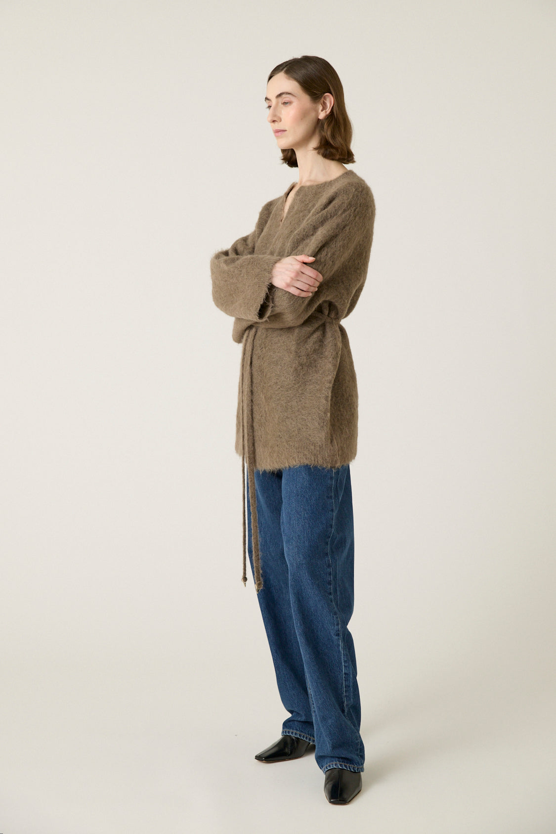 Gill Tie Detail Alpaca Sweater