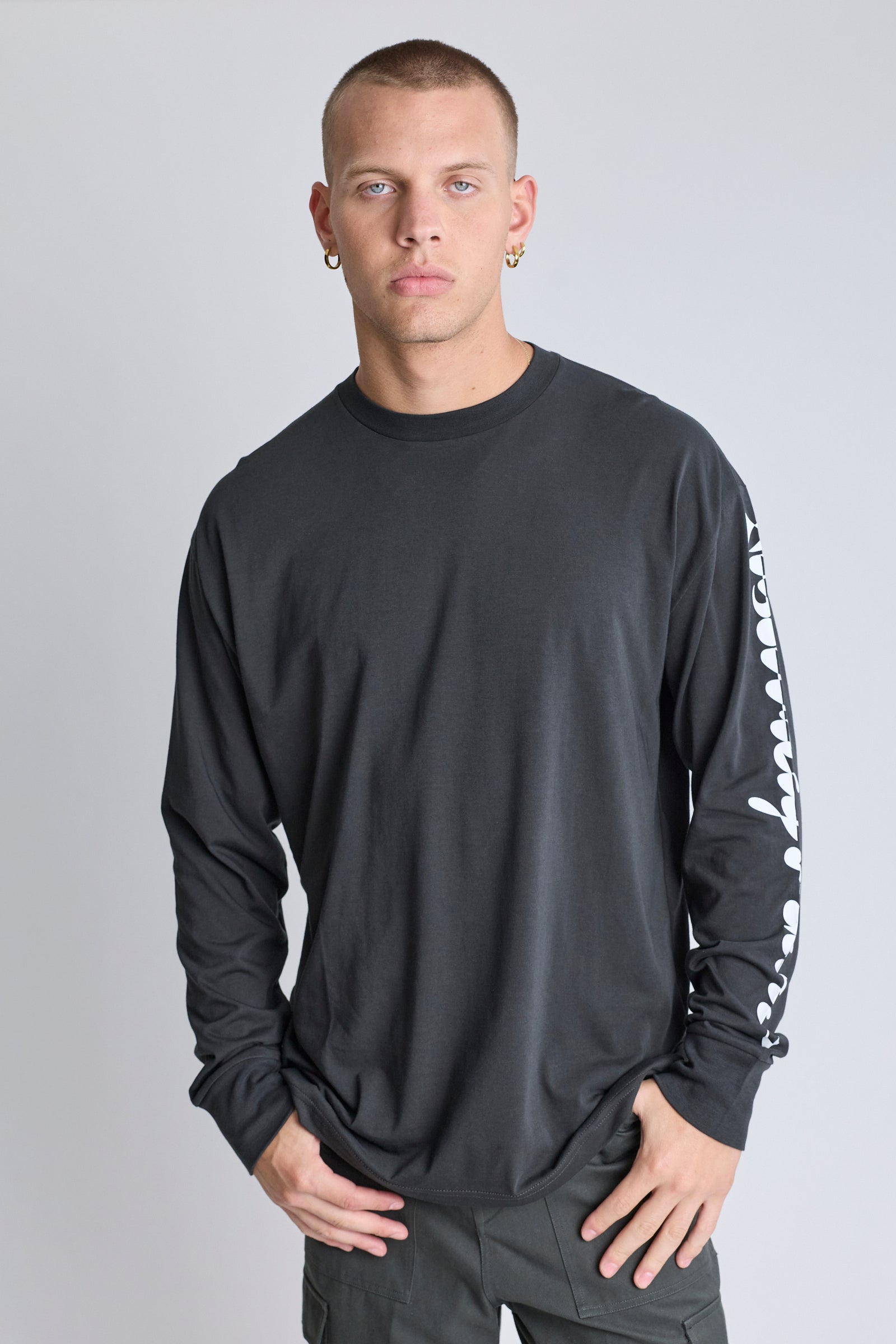 AF Long Sleeve - Washed Black