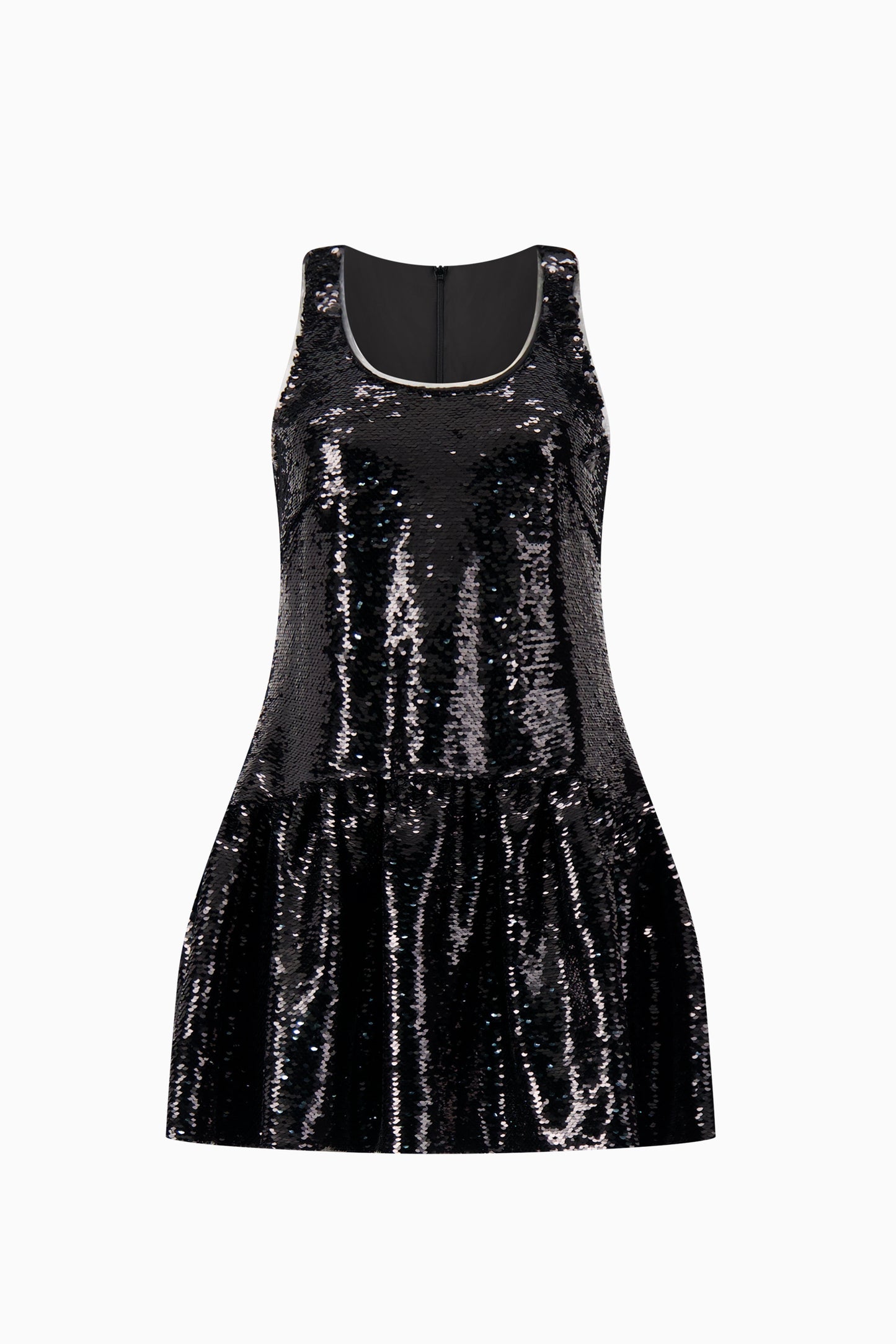 Tapered Back Peplum Mini Dress