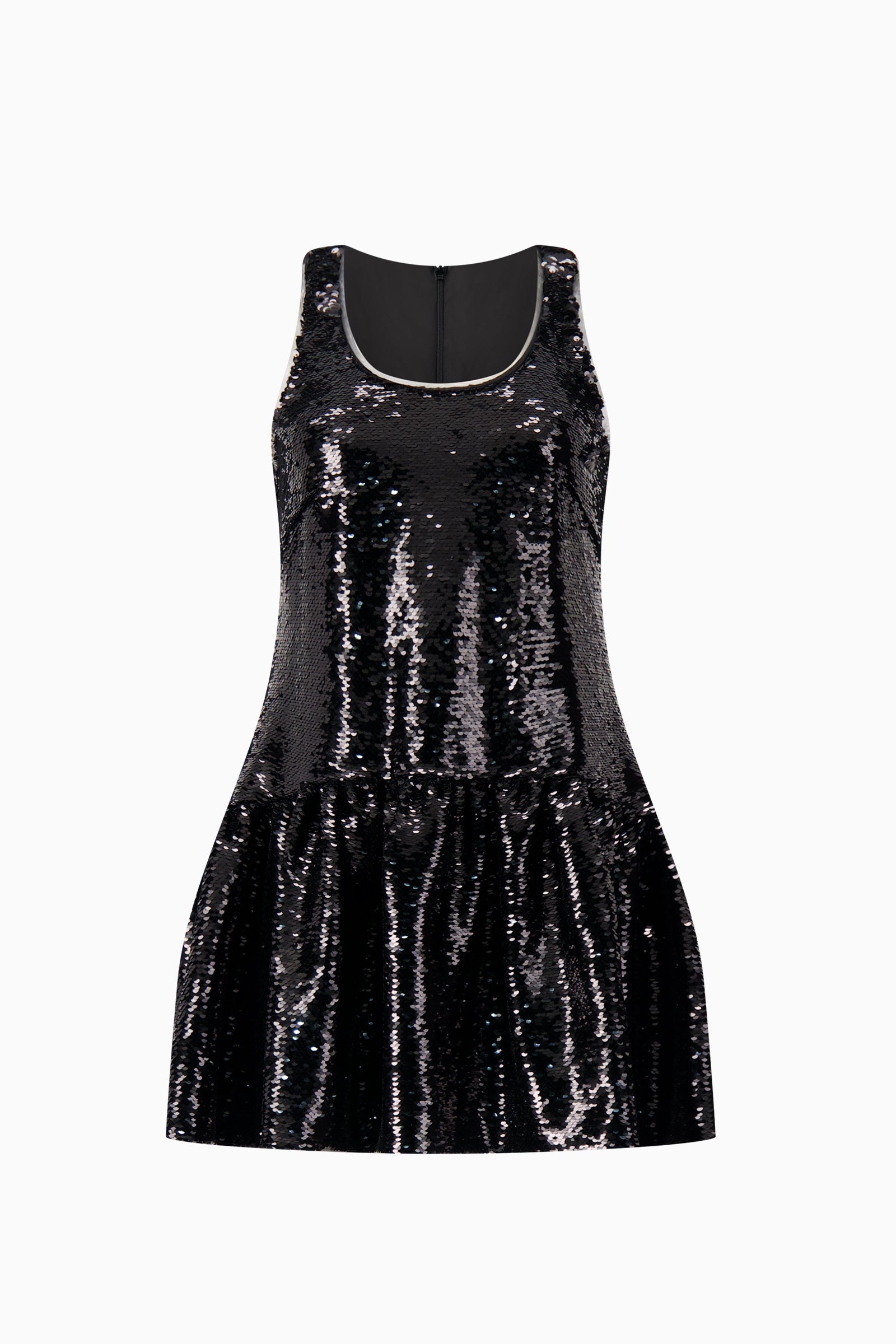 Tapered Back Peplum Mini Dress