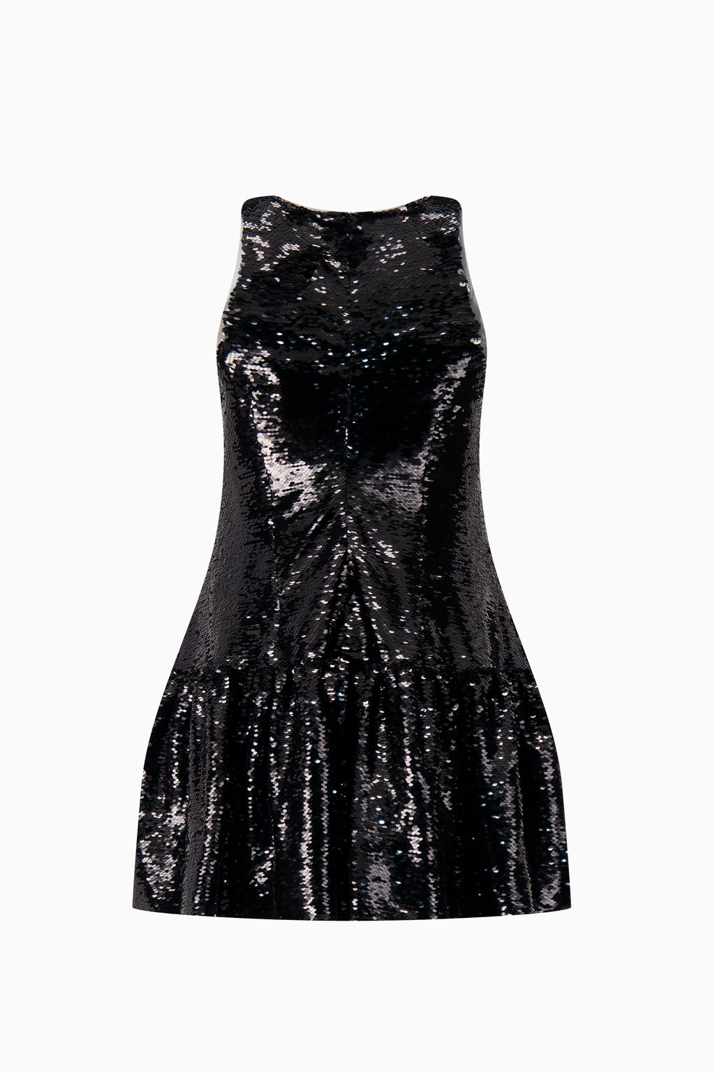 Tapered Back Peplum Mini Dress