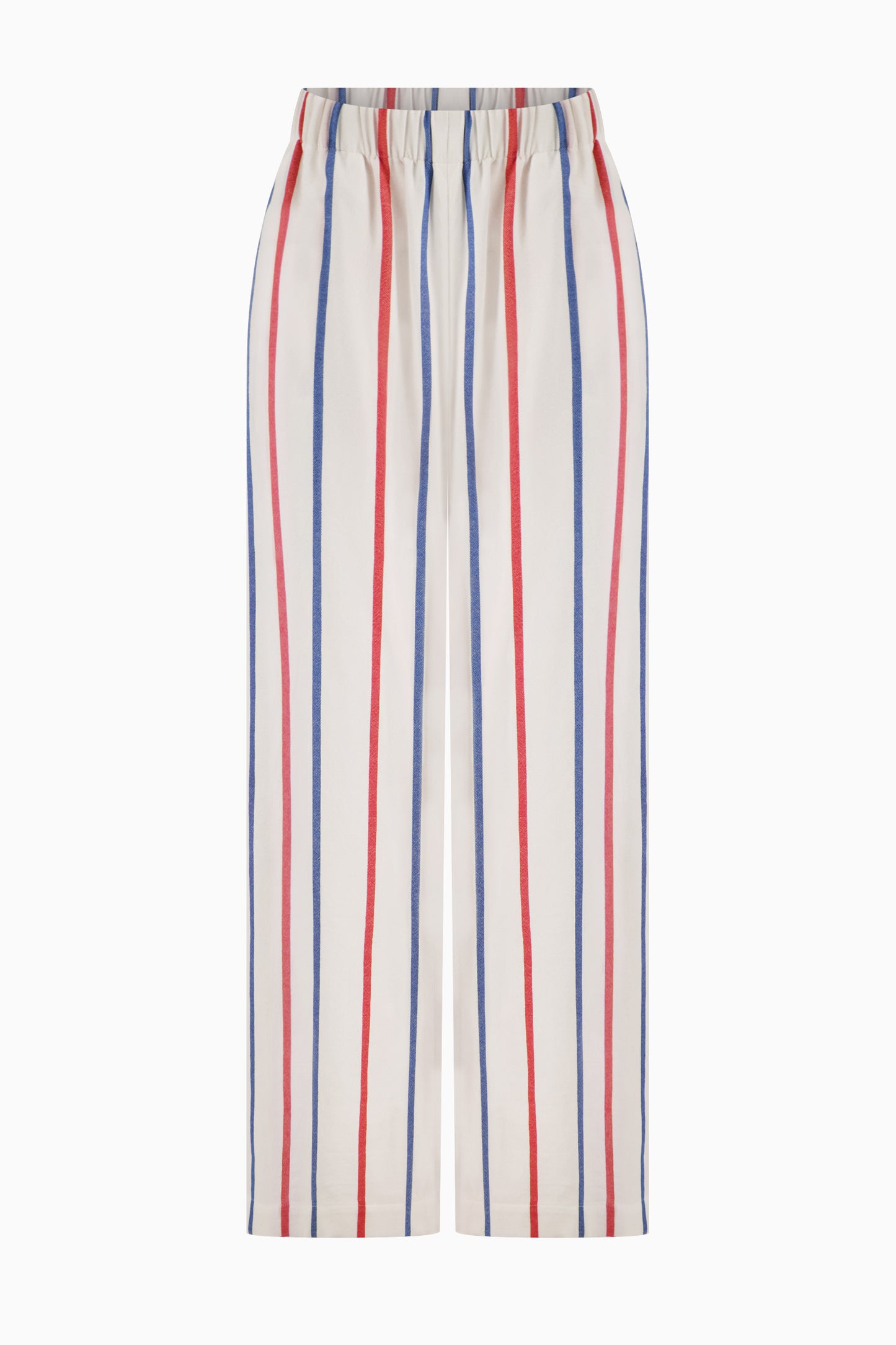 The Palazzo Pant - Blue/Red Stripe