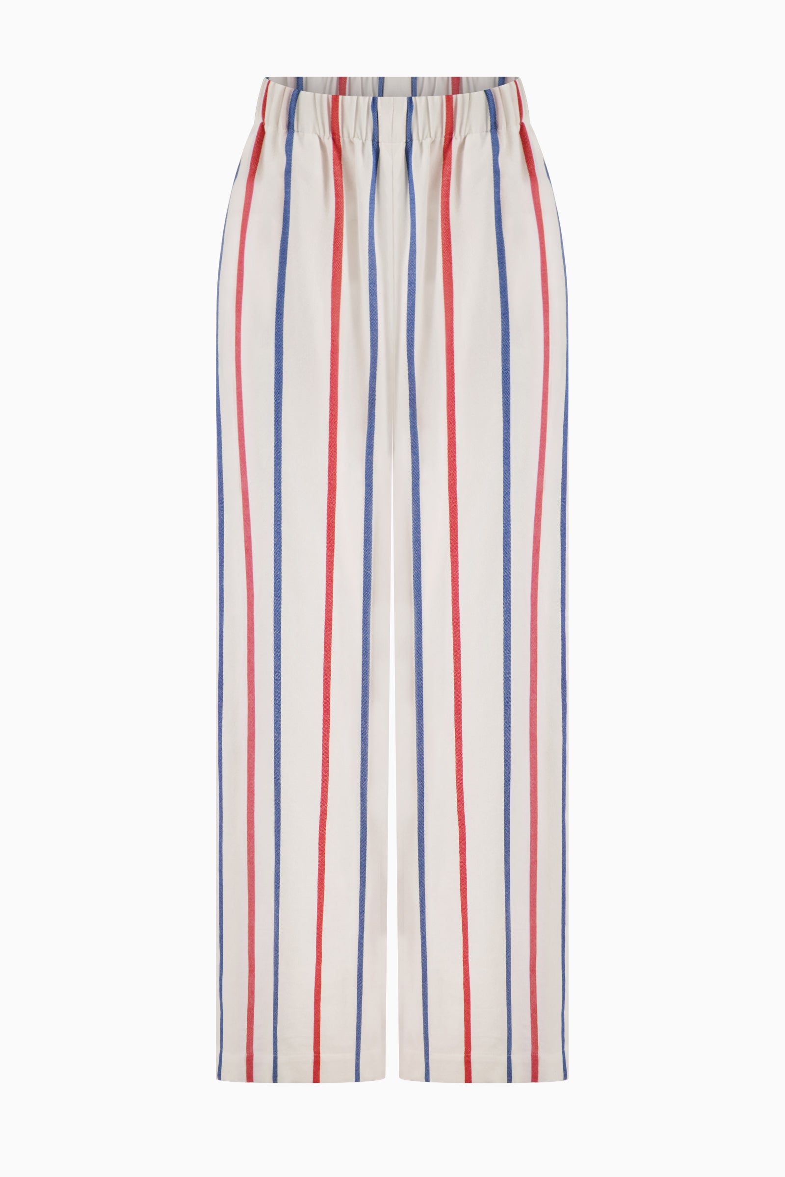 The Palazzo Pant - Blue/Red Stripe