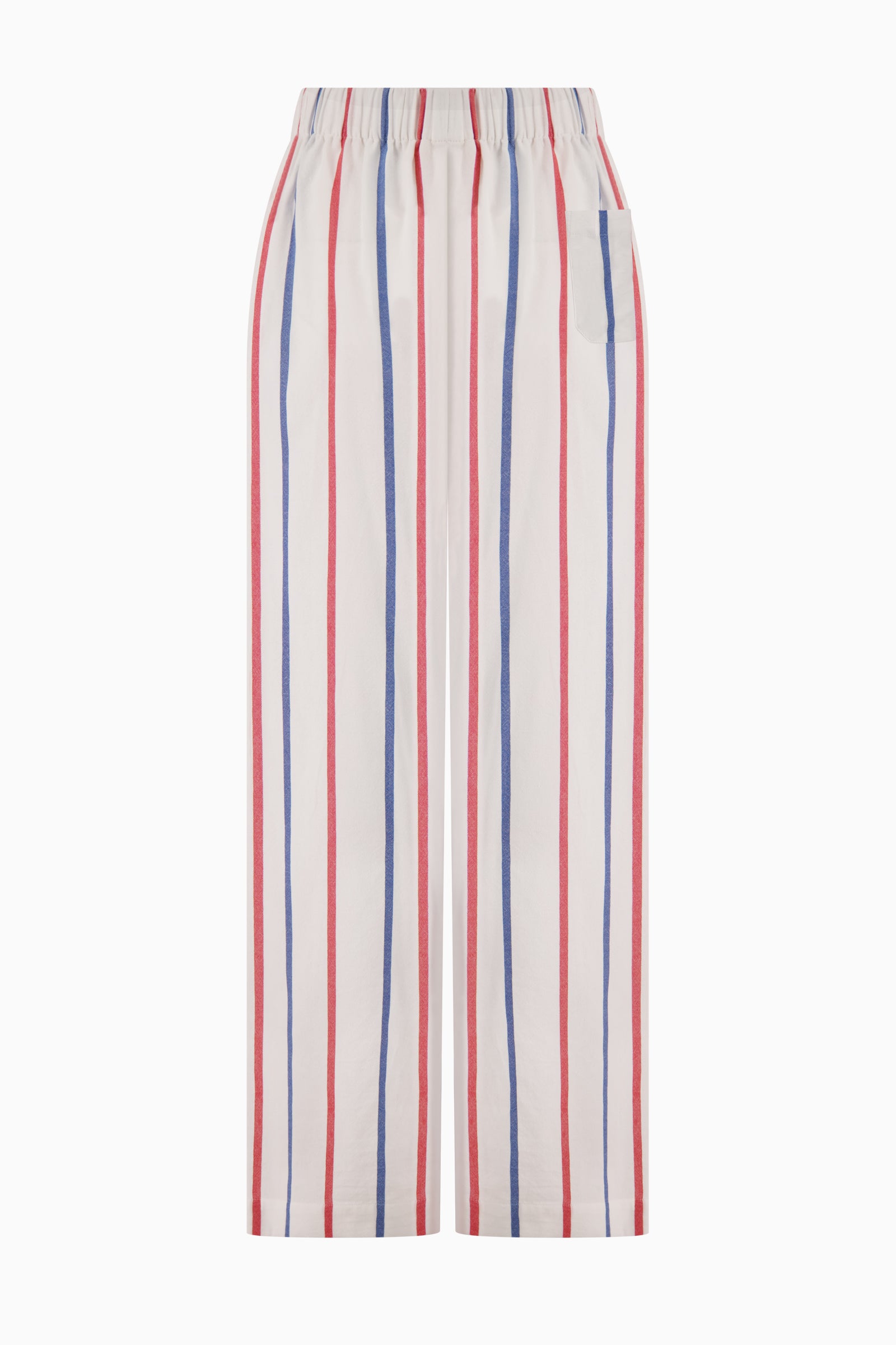 The Palazzo Pant - Blue/Red Stripe