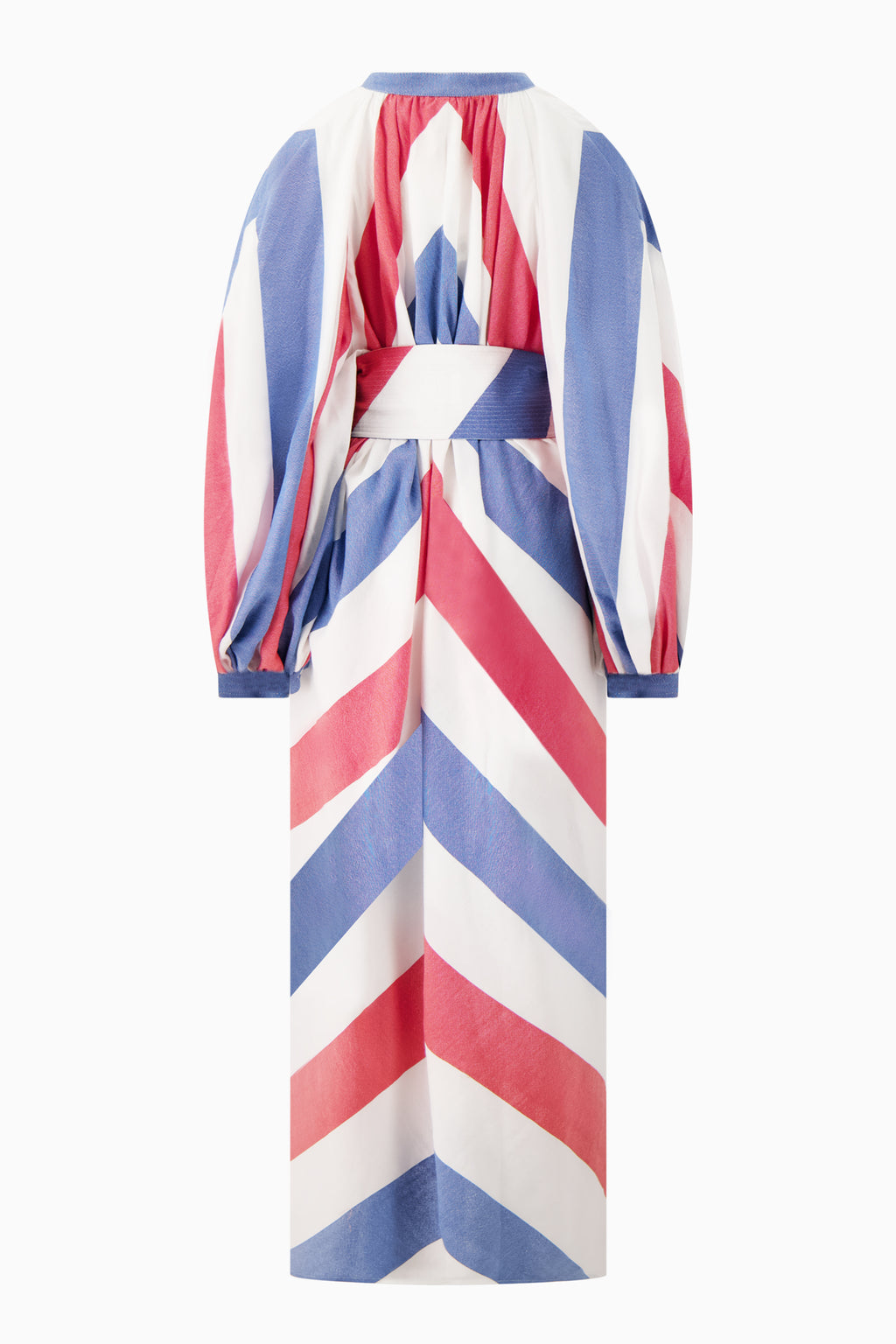 The Touareg Dress - Blue/Red Stripe