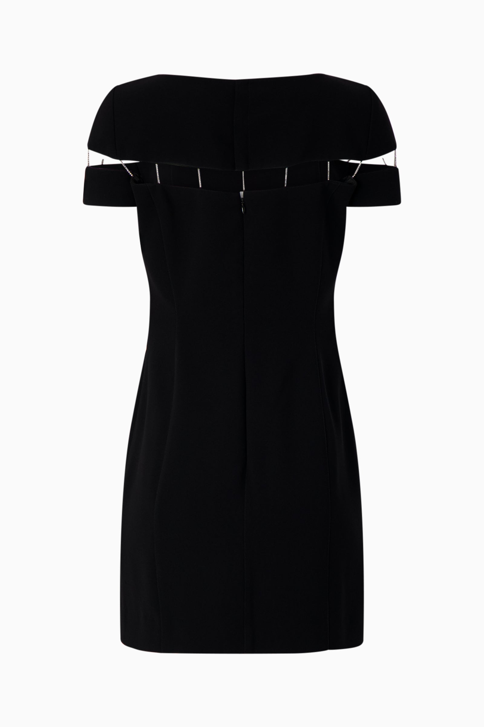 Thierry Mugler Black Dress with Rhinestone Detail Thierry Mugler Black Dress with Rhinestone Detail