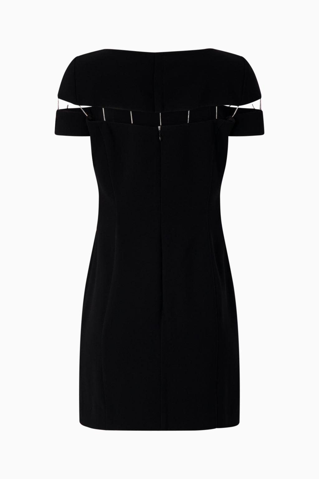 Thierry Mugler Black Dress with Rhinestone Detail