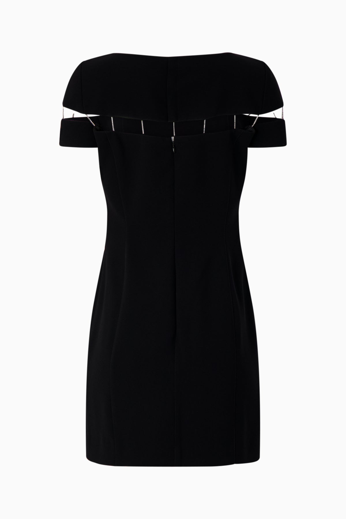 Thierry Mugler Black Dress with Rhinestone Detail