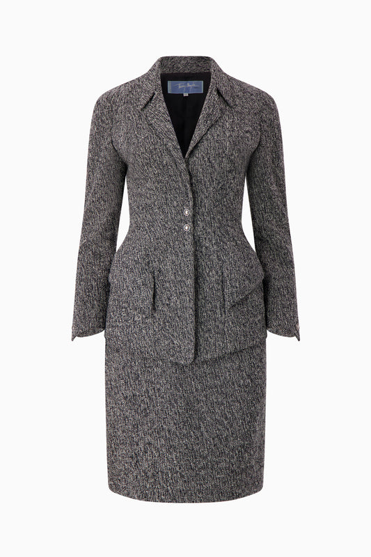 Thierry Mugler Grey Wool Suit