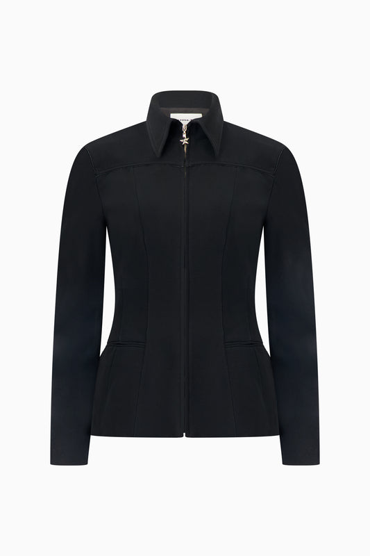 Thierry Mugler Wool Jacket with Star Zip
