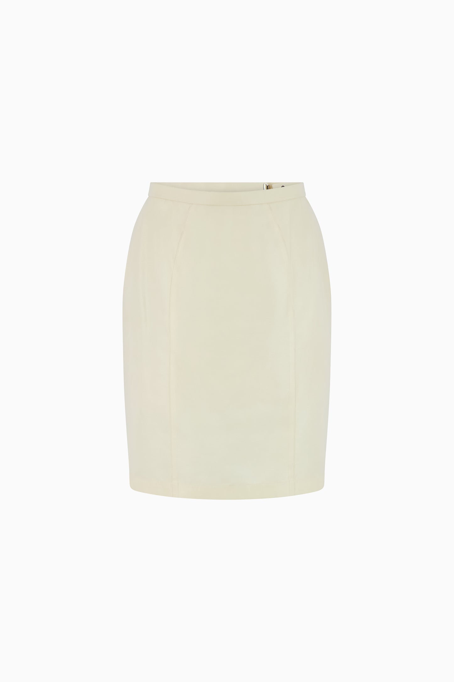 Thierry Mugler Skirt Suit with Iridescent Collar
