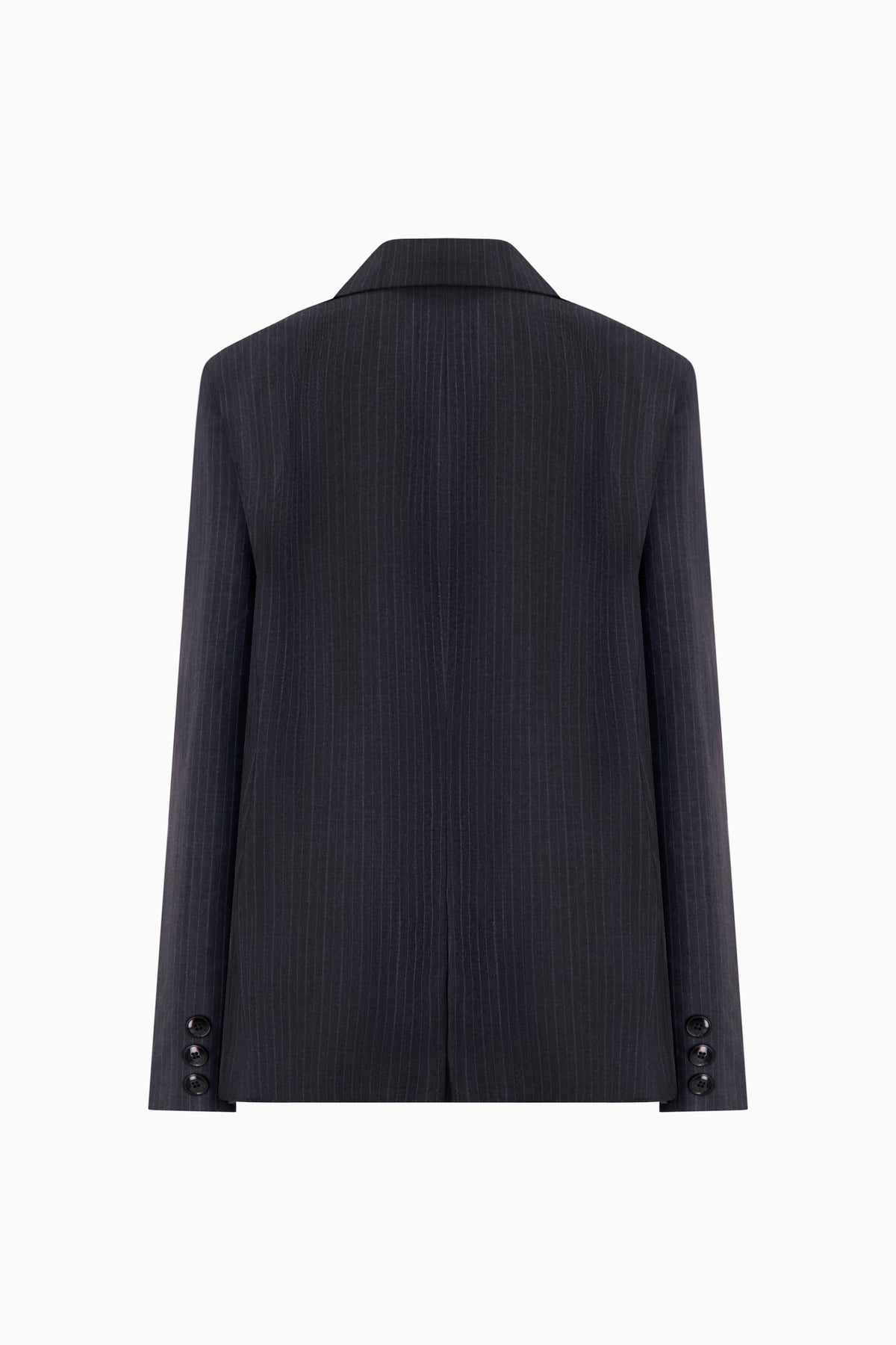 Unisex Pinstripe Simple Blazer