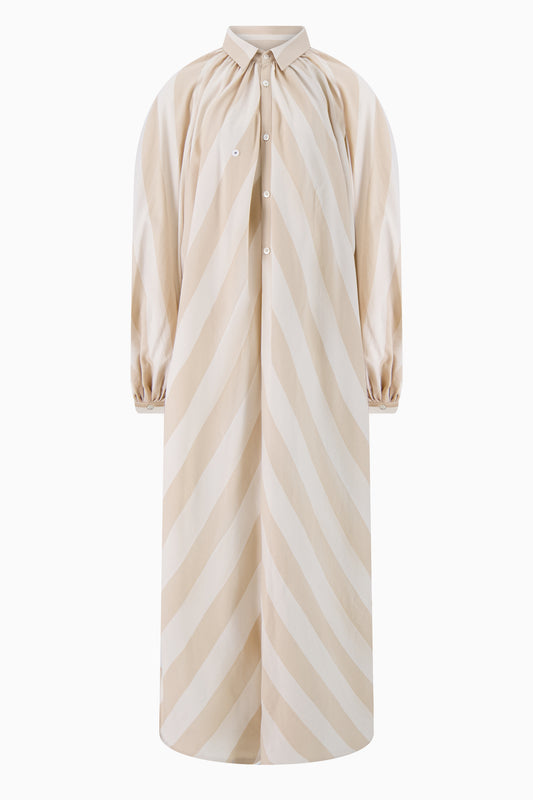 The Touareg Dress - Ecru Stripe