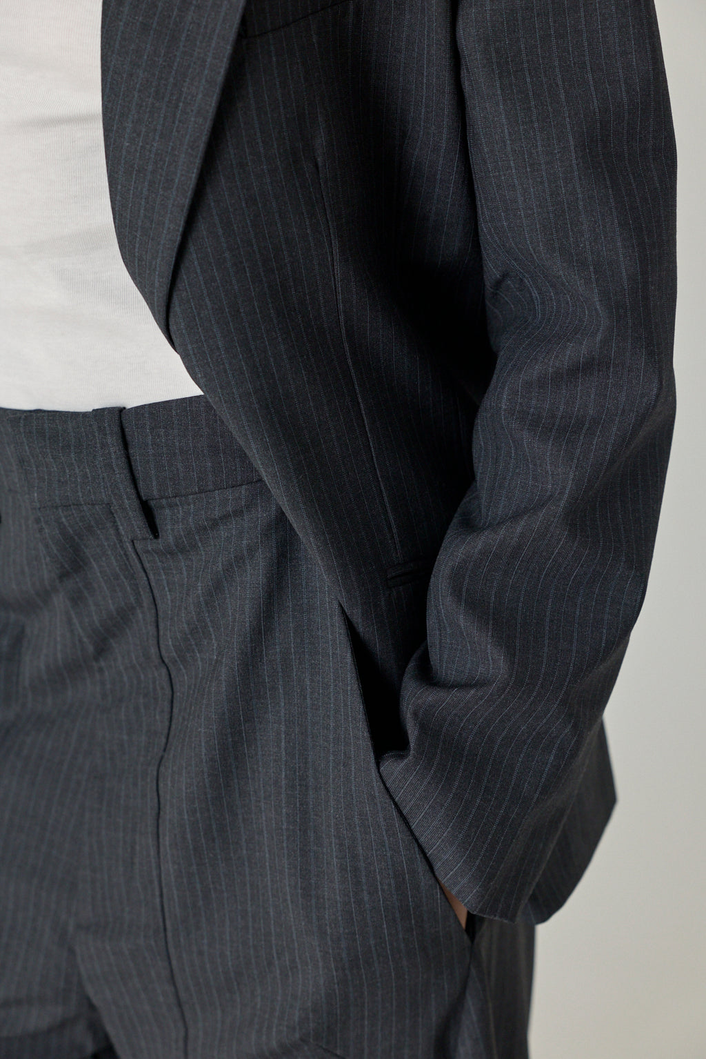 Unisex Tailored Pinstripe Cargo Pants