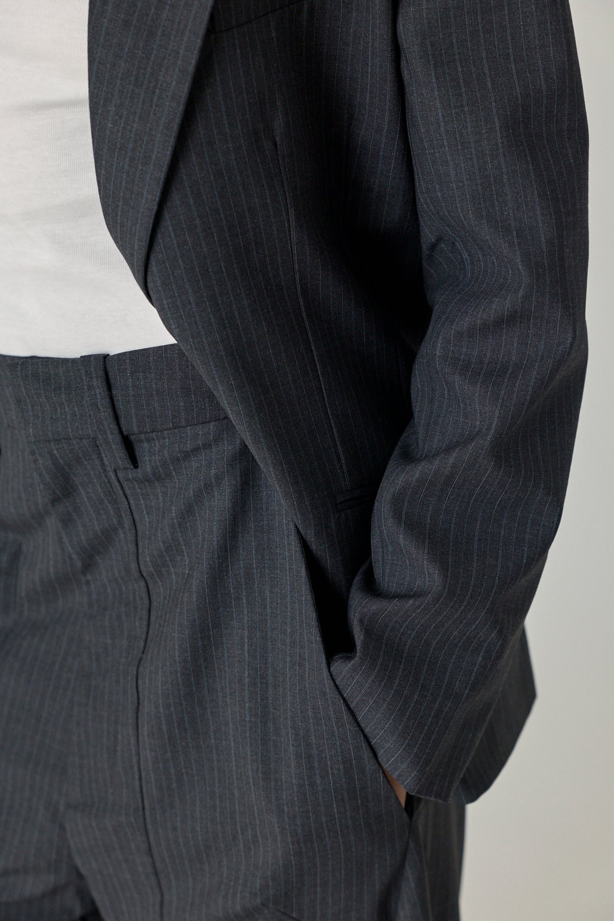 Unisex Tailored Pinstripe Cargo Pants