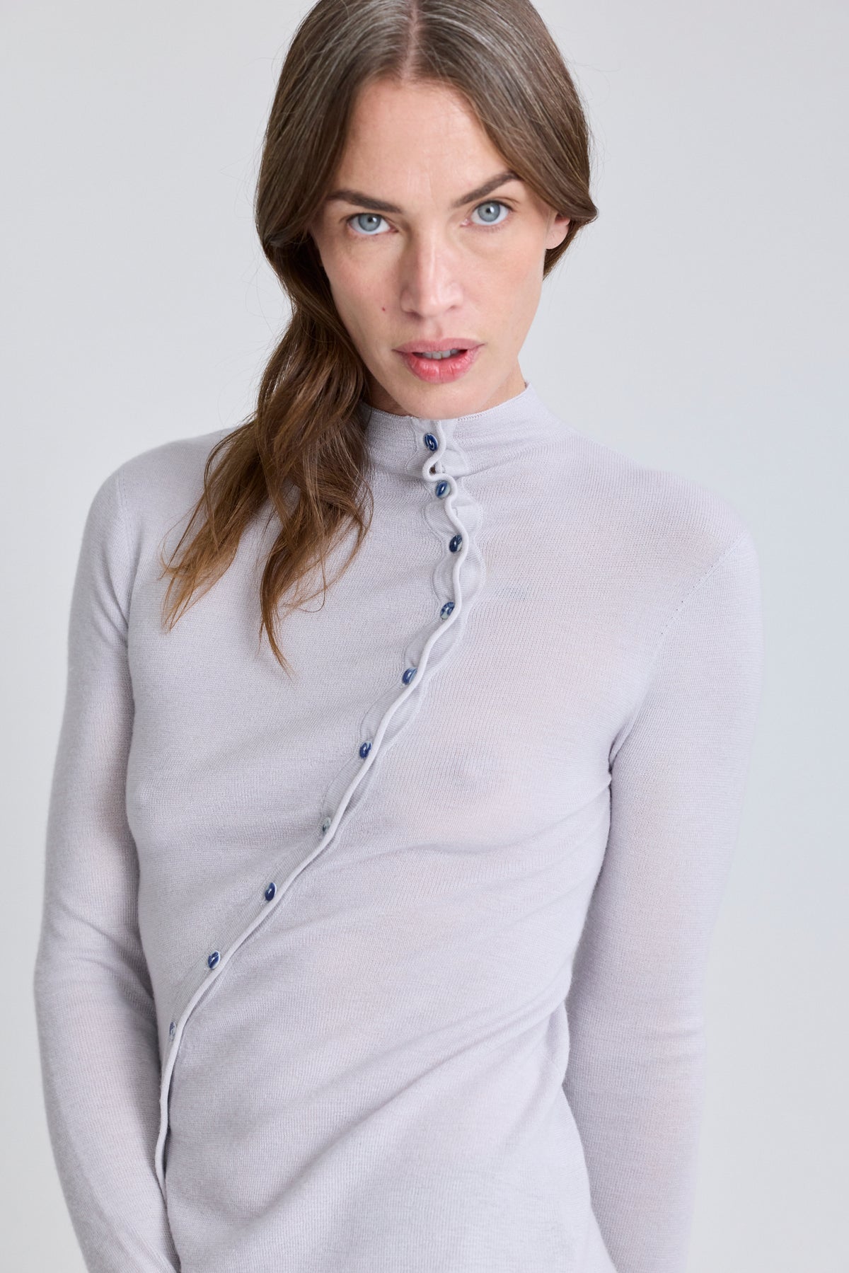 Porcelain Silk Cashmere Top