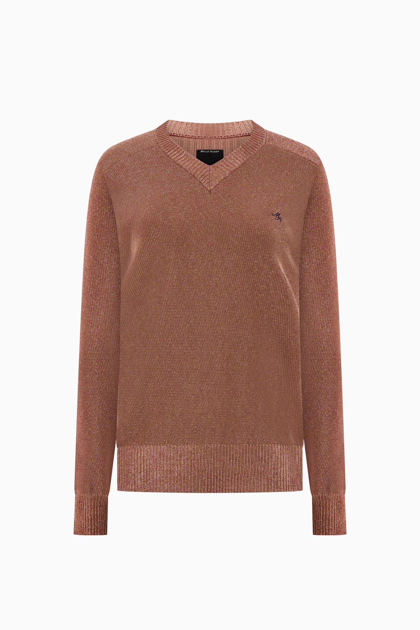V-Neck Sweater - Peach