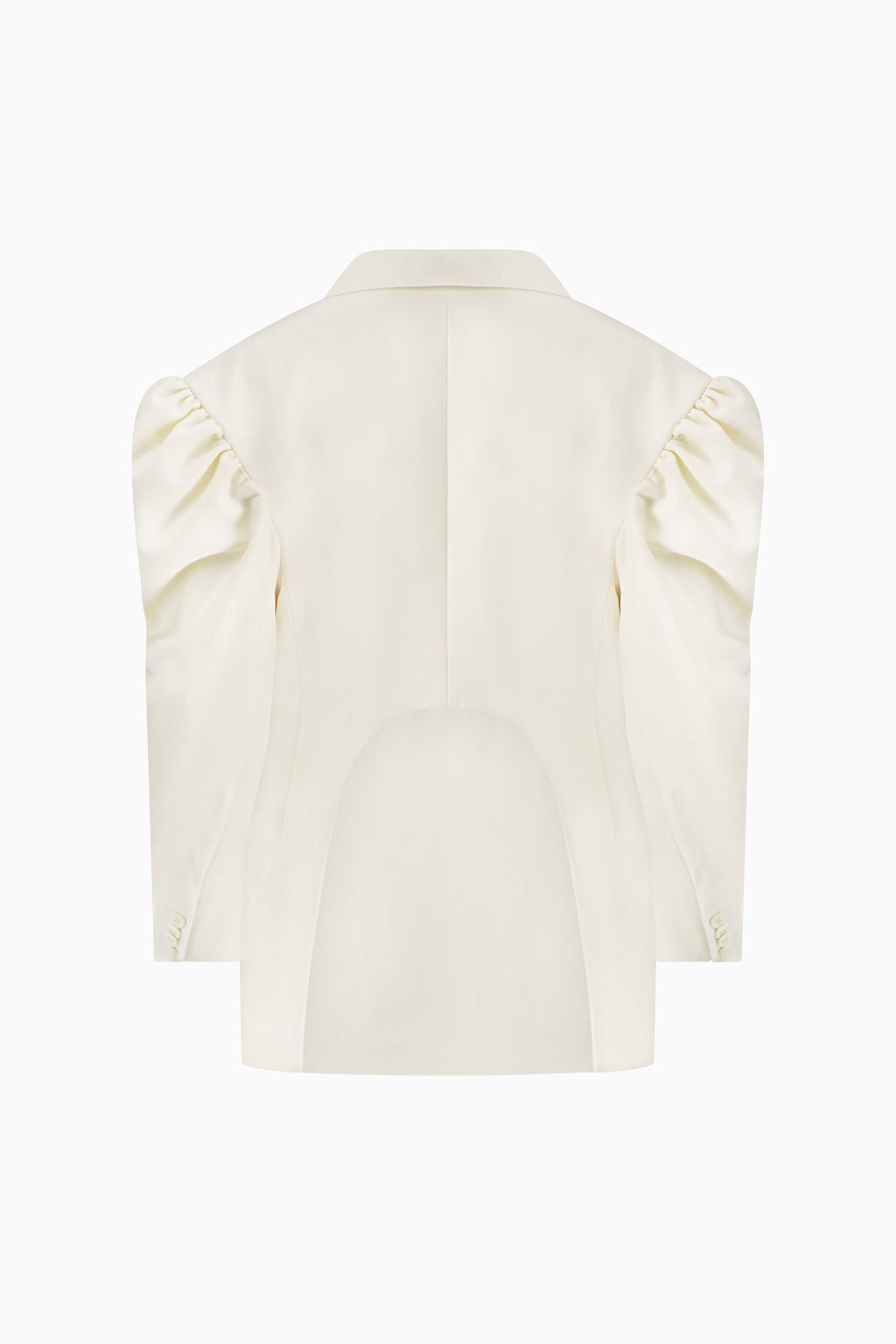 Back Cutout Draped Sleeve Bow Jacket