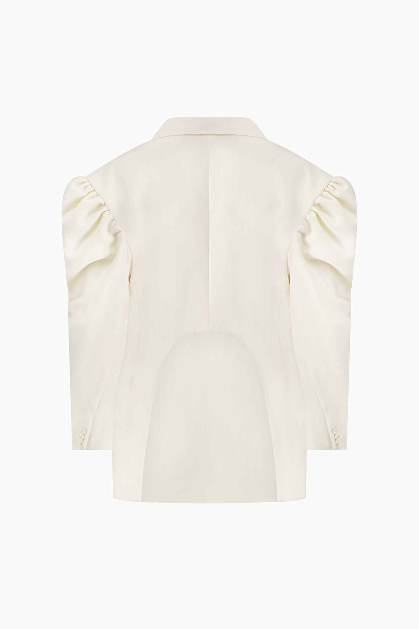 Back Cutout Draped Sleeve Bow Jacket