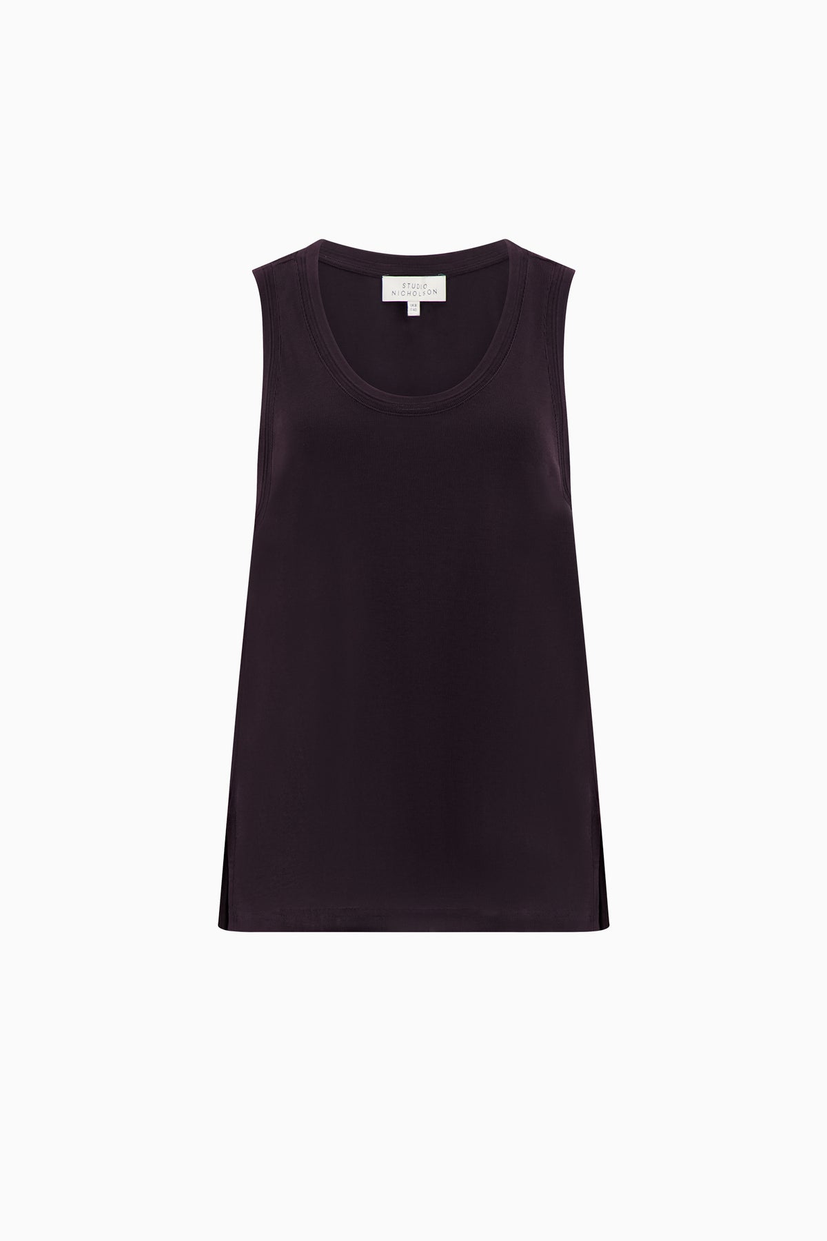 Votan Scoop Neck Vest - Black Grape
