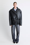 Leather Overcoat