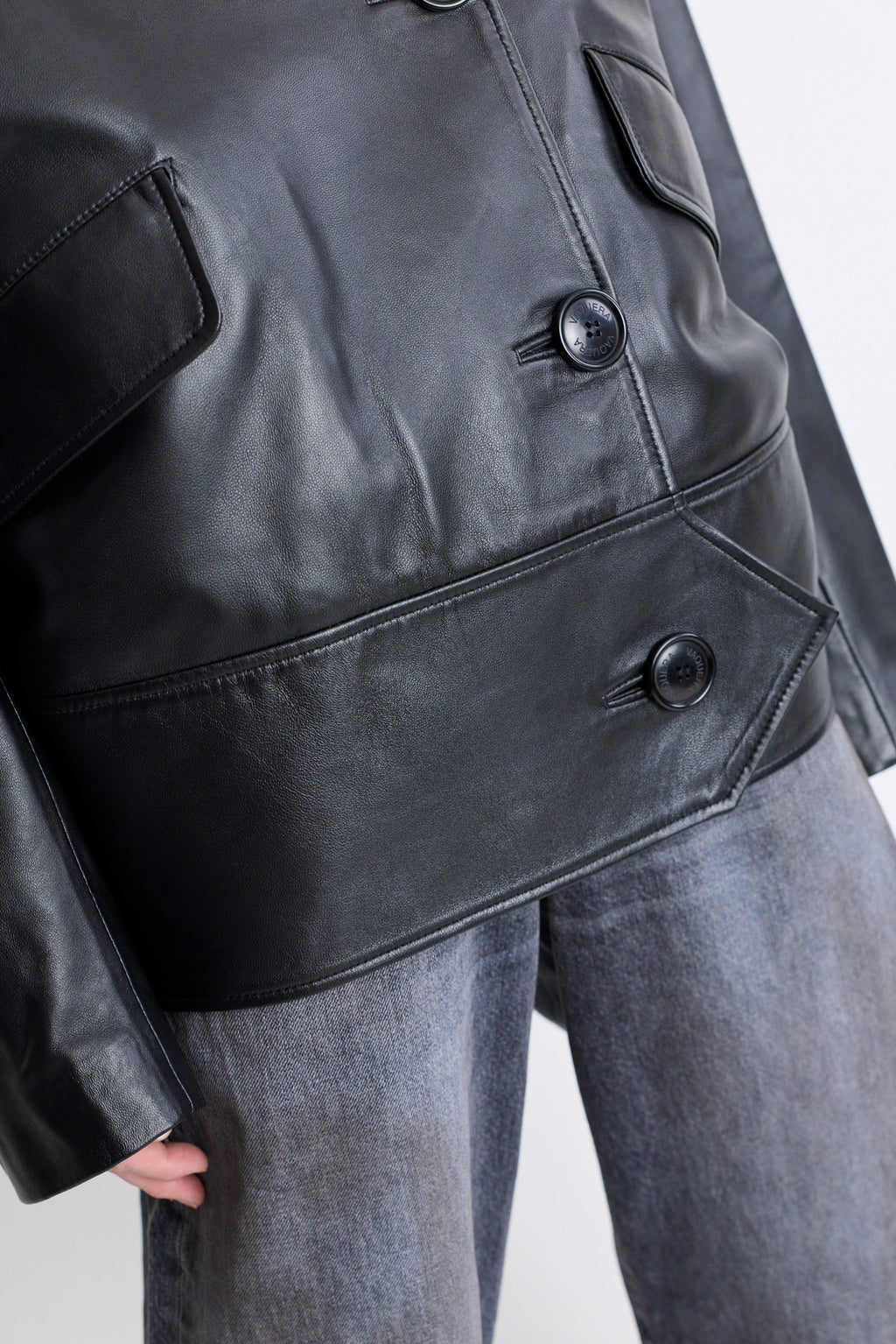 Leather Overcoat