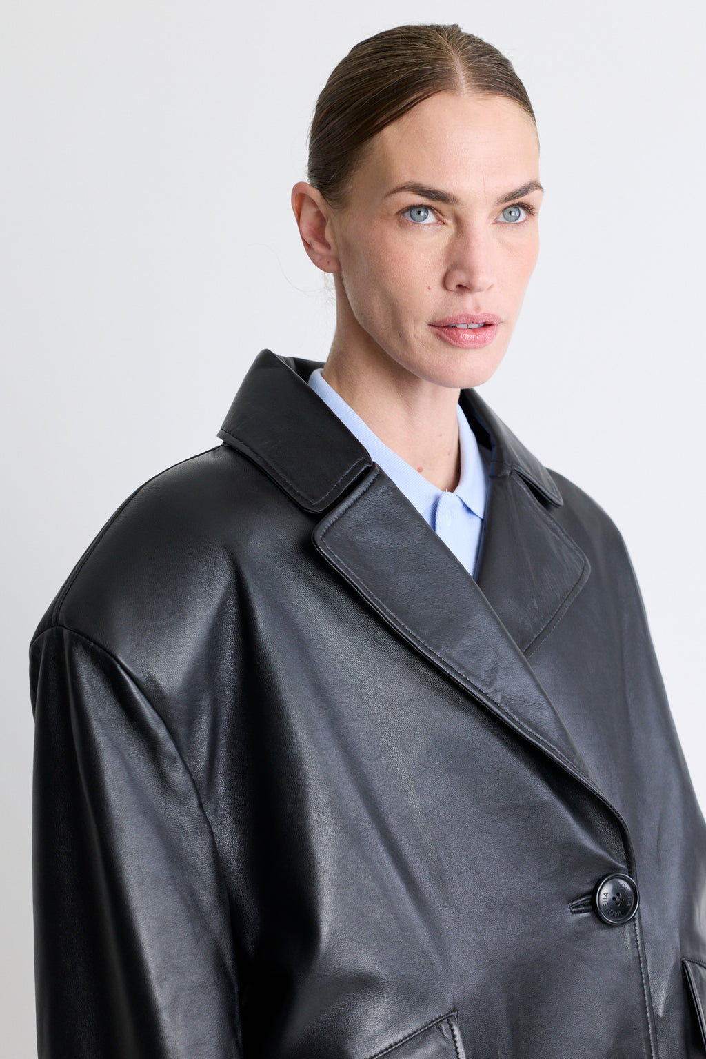 Leather Overcoat