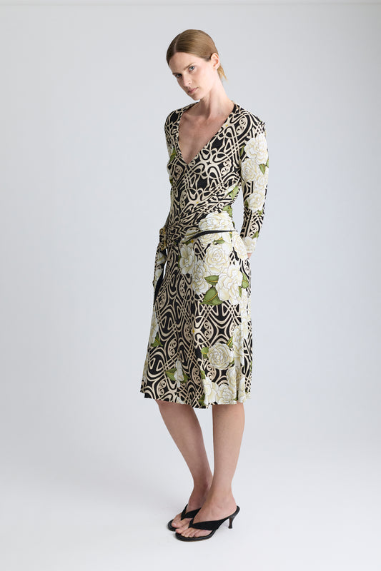 Roberto Cavalli Printed Cocktail Dress