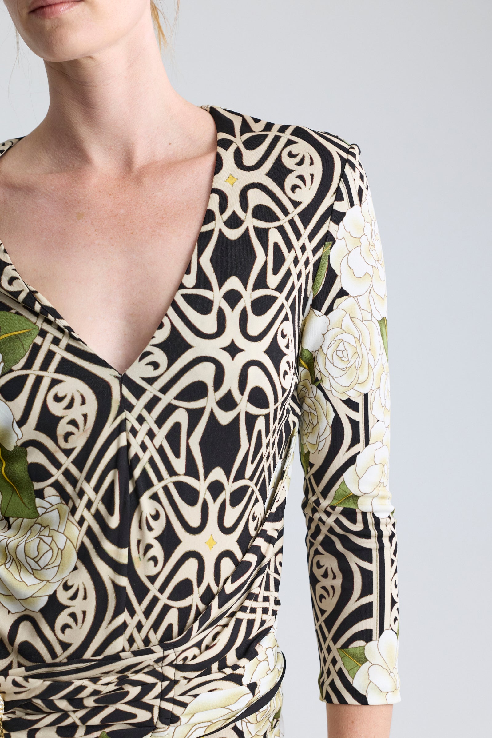 Roberto Cavalli Printed Cocktail Dress
