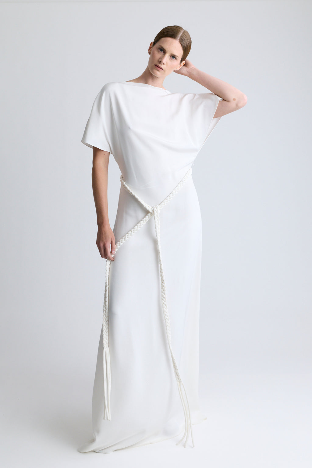 Christian Dior Open Back Dress with Braided Belt