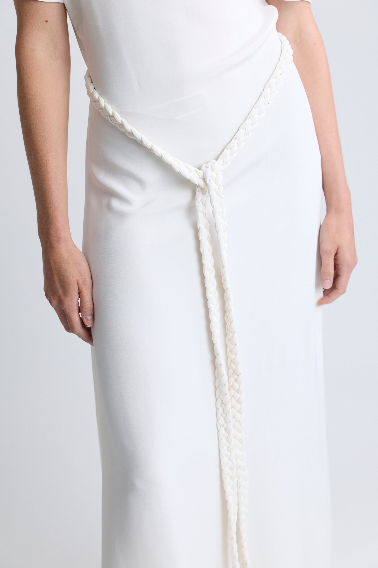 Christian Dior Open Back Dress with Braided Belt